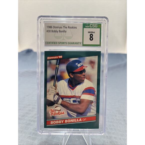 1986 Donruss The Rookies #30 Bobby Bonilla GRADED CSG 8 NM/Mint - Picture 1 of 5